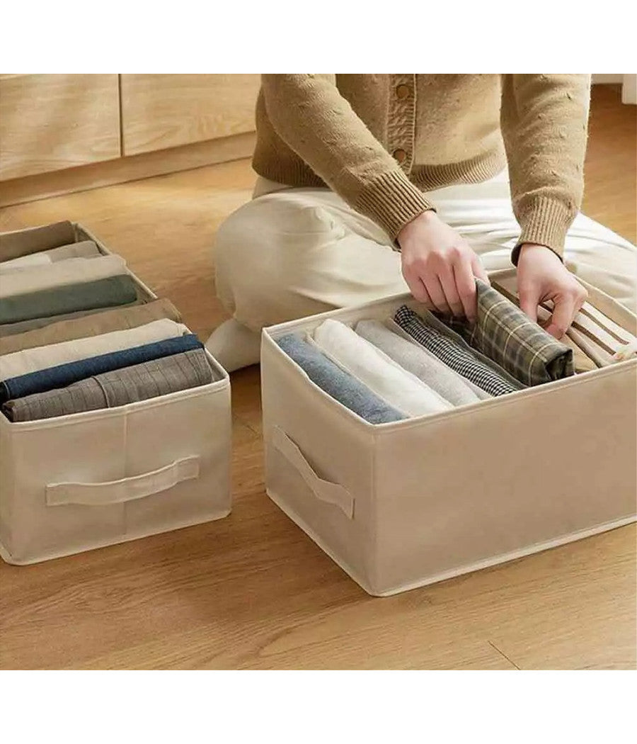 Organizer Salvaspazi Armadi Pieghevole 12 Scomparti Contenitore 44x20x30cm 87405         