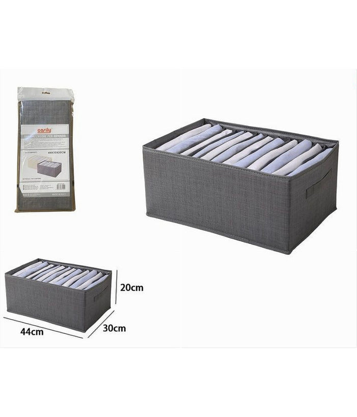 Organizer Salvaspazi Armadi Pieghevole 12 Scomparti Contenitore 44x20x30cm 87405         