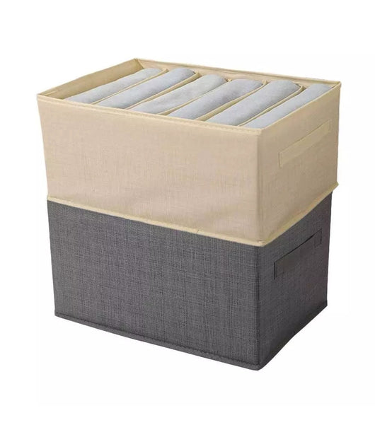 Organizer Salvaspazio Per Armadi Scatola Pieghevole 6 Scomparti 36x20x25cm 87401         