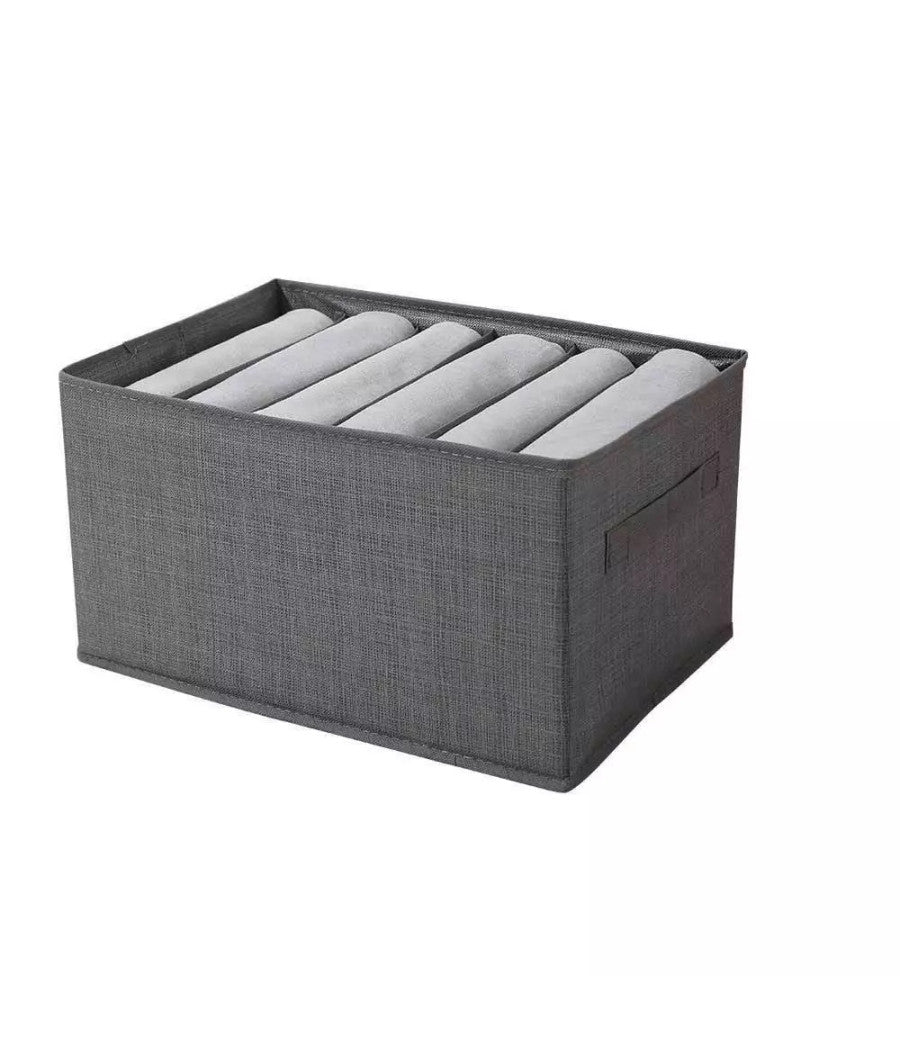 Organizer Salvaspazio Per Armadi Scatola Pieghevole 6 Scomparti 36x20x25cm 87401         