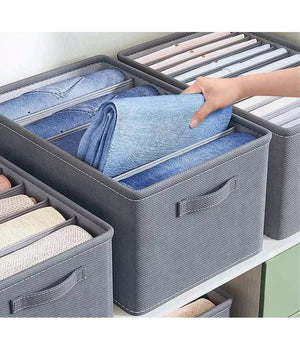 Organizer Salvaspazio Per Armadi Scatola Pieghevole 6 Scomparti 36x20x25cm 87401         