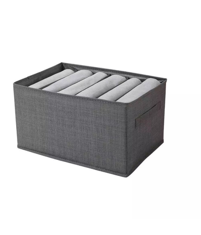 Organizer Salvaspazio Per Armadi Scatola Pieghevole 6 Scomparti 44x20x30cm 87403         