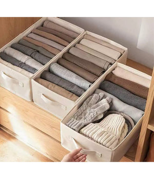 Organizer Salvaspazio Per Armadi Scatola Pieghevole 6 Scomparti 44x20x30cm 87403         