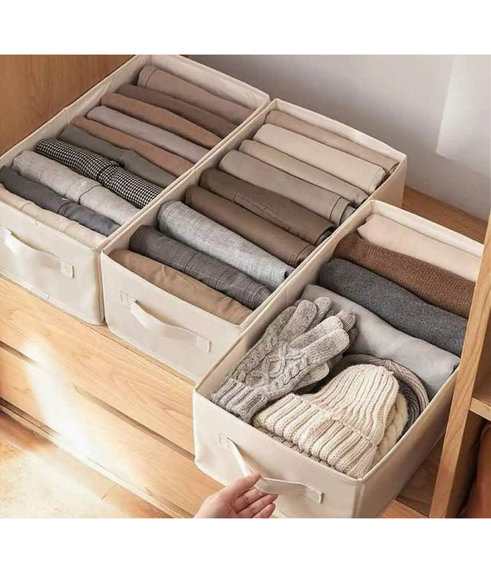 Organizer Salvaspazio Per Armadi Scatola Pieghevole 6 Scomparti 44x20x30cm 87403         