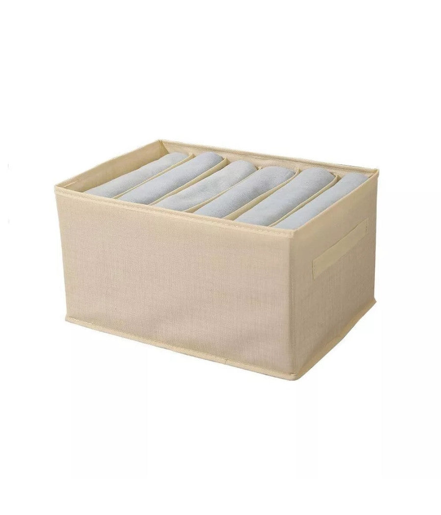 Organizer Salvaspazio Per Armadi Scatola Pieghevole 6 Scomparti 44x20x30cm 87403         