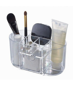 Organizer Trasparente Crilex Per Creme Trucco Cosmetici Makeup 8 Scomparti 59064         