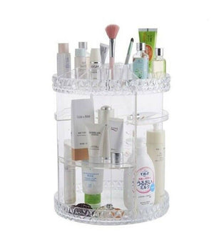 Organizer Trasparente Rotondo Crilex Per Gioielli Trucchi Cosmetici Makeup 59069         