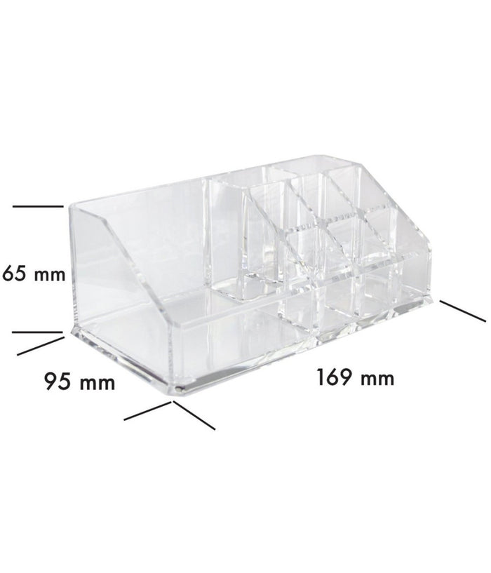 Organizer Trucchi E Cosmetici 9 Scomparti Organizzatore In Acrilico Trasparente         