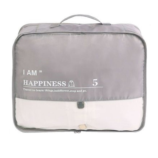 Trade Shop - Organizer Viaggio Impermeabile Borsa Organizzatore Valigia Casa Grigio 40x32x12cm 87713         