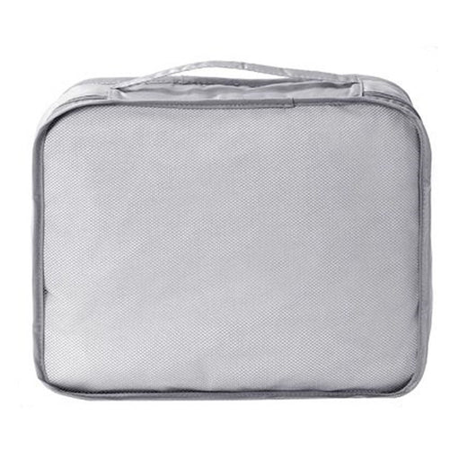 Trade Shop - Organizer Viaggio Organizza Valigia Bagagli Borsa Per Vestiti 30x28x12cm Grigia 87719         