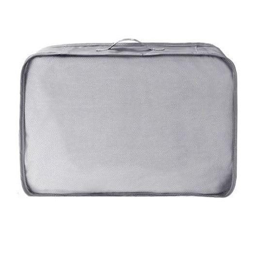 Trade Shop - Organizer Viaggio Organizza Valigia Bagagli Borsa Per Vestiti 40x30x12cm Grigia 87720         