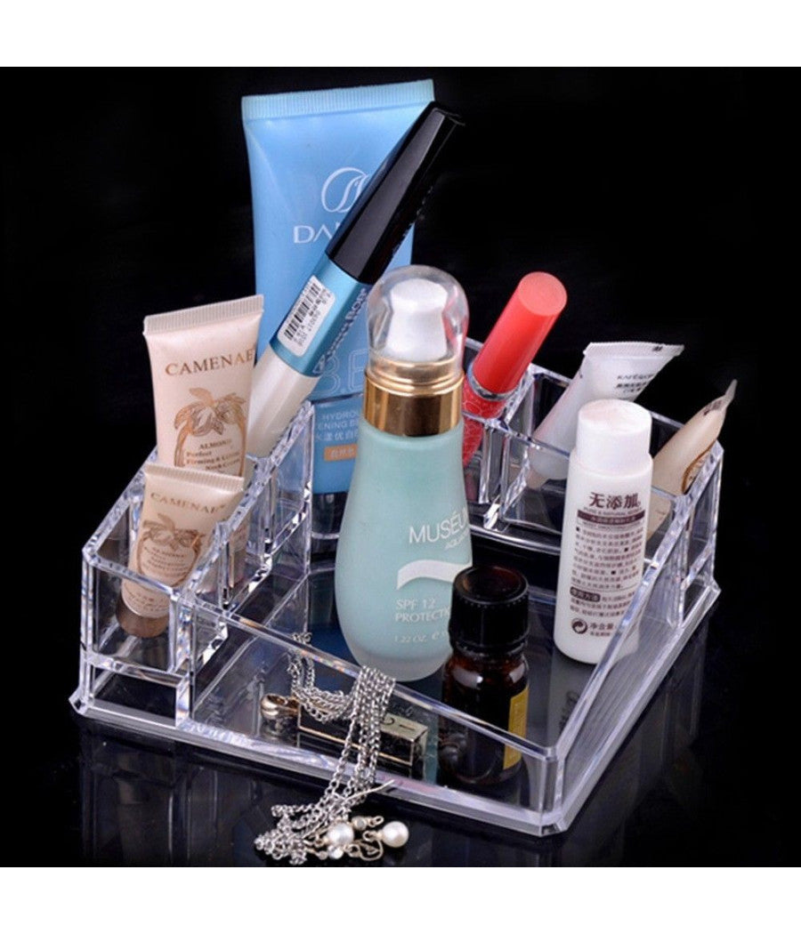 Organizzatore Contenitore Porta Trucchi Espositore Make Up Rossetti Gioielli         
