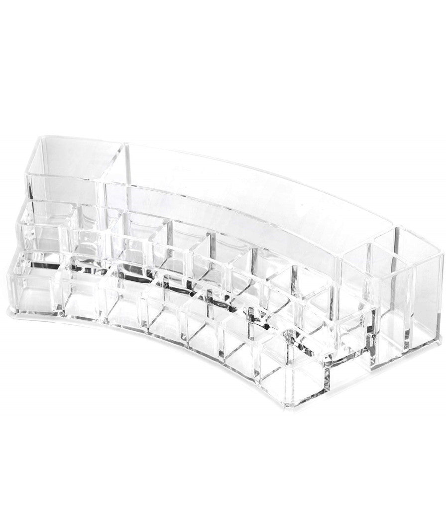 Organizzatore Cosmetici Curvo  10247 Espositore 19 Comparti Organizer Make Up         