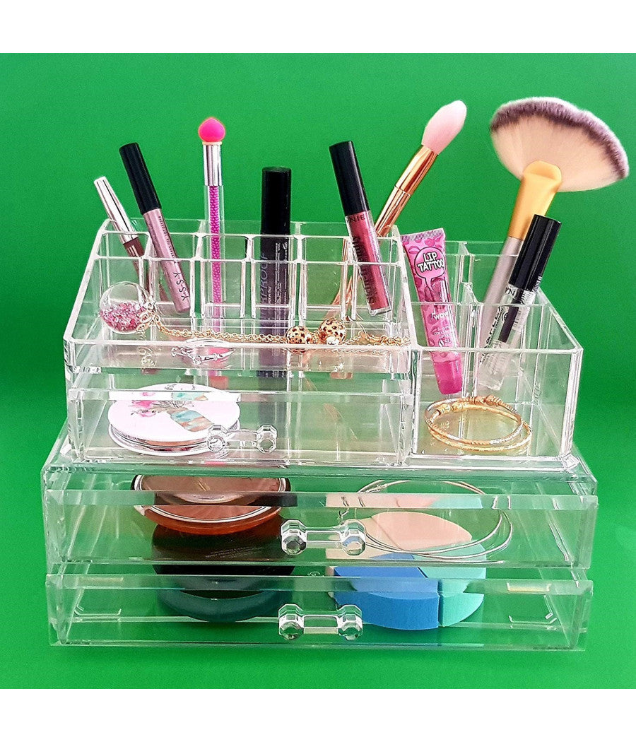 Organizzatore Cosmetici Make Up  10258 Espositore Organizer 15 Comparti         