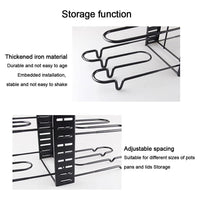 Trade Shop - Organizzatore Estensibile Regolabile Per Pentole Padelle A 8 Livelli Organizer Cucina -        