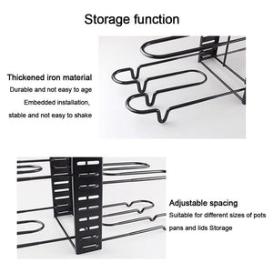 Trade Shop - Organizzatore Estensibile Regolabile Per Pentole Padelle A 8 Livelli Organizer Cucina -        