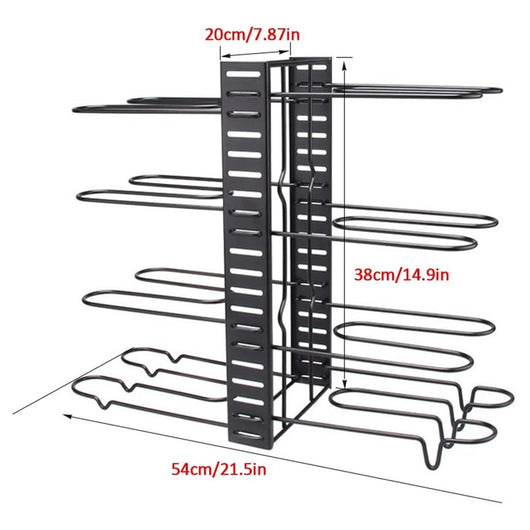 Trade Shop - Organizzatore Estensibile Regolabile Per Pentole Padelle A 8 Livelli Organizer Cucina -        