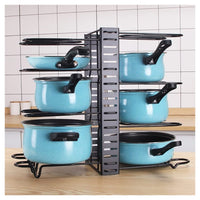 Trade Shop - Organizzatore Estensibile Regolabile Per Pentole Padelle A 8 Livelli Organizer Cucina -        
