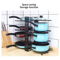 Trade Shop - Organizzatore Estensibile Regolabile Per Pentole Padelle A 8 Livelli Organizer Cucina -        