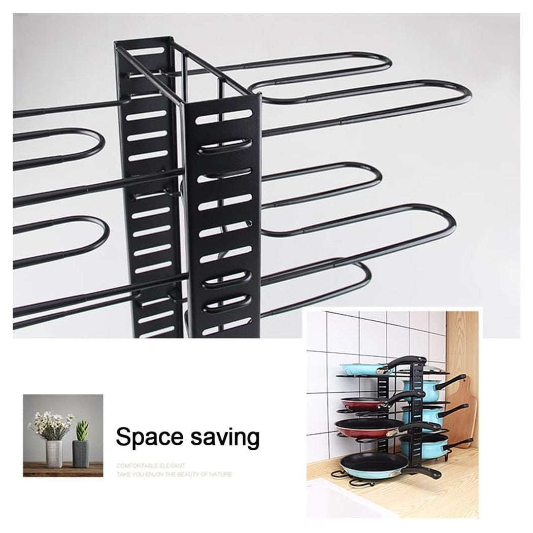 Trade Shop - Organizzatore Estensibile Regolabile Per Pentole Padelle A 8 Livelli Organizer Cucina -        