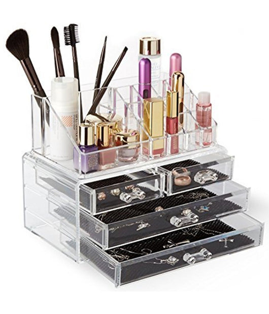 Organizzatore Porta Cosmetici Make Up Con 16 Comparti Espositore Organizer         