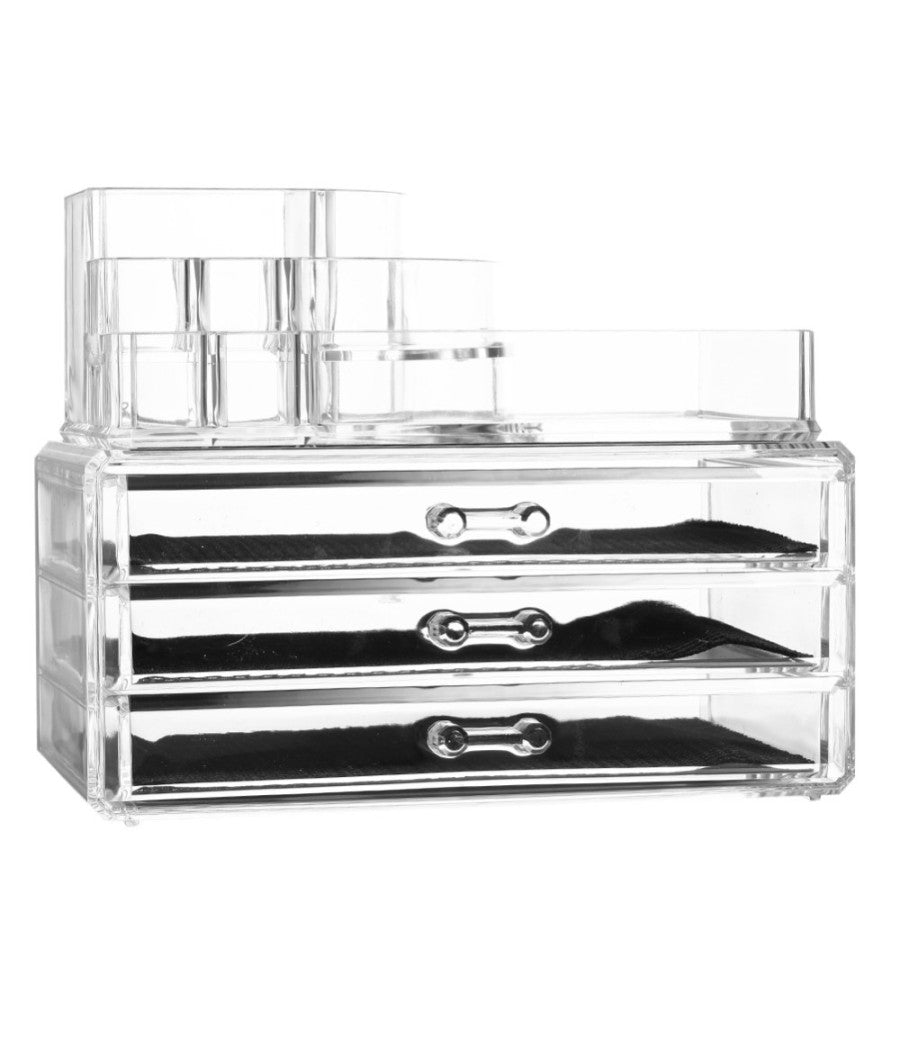 Organizzatore Portatrucco Cosmetici Box Trucco Porta Trucchi Rossetti Make Up         