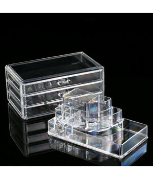 Organizzatore Portatrucco Cosmetici Box Trucco Porta Trucchi Rossetti Make Up         