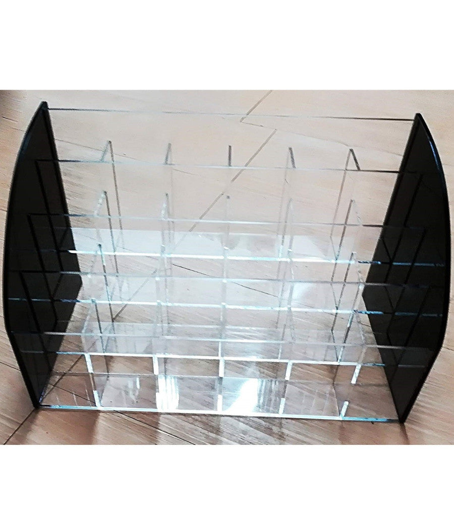 Organizzatore Scatola 24 Comparti Espositore Organizer Cosmetici Make Up         