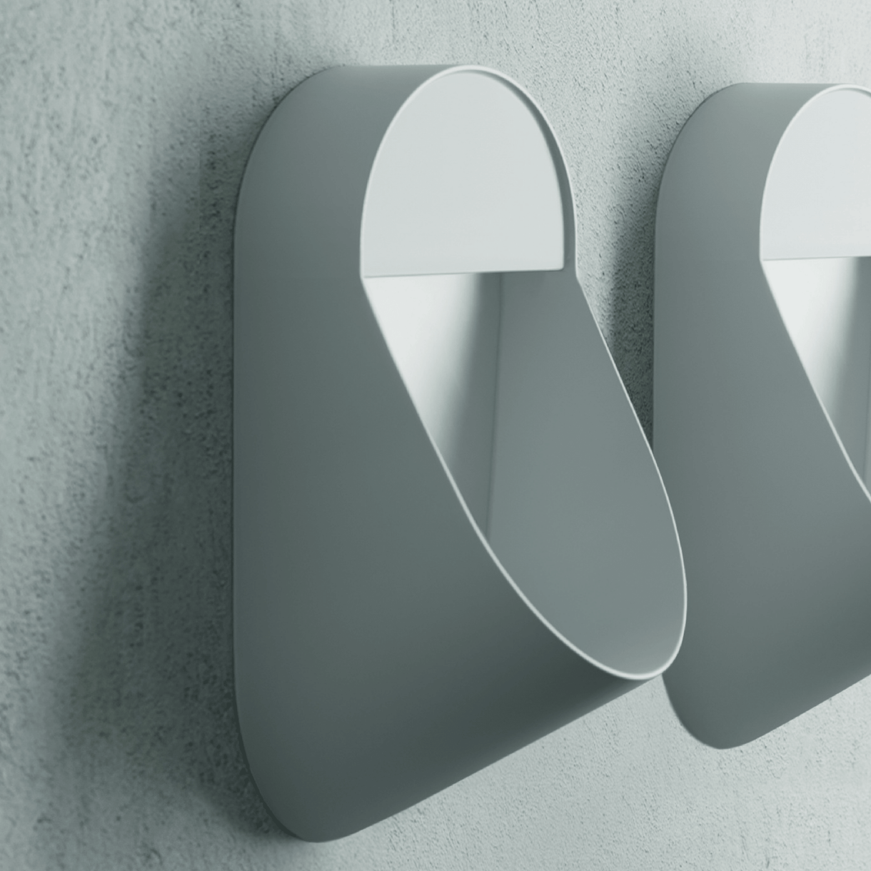 Orinatoio Sospeso Senza Brida Ceramica Cielo "Era" Bianco Lucido