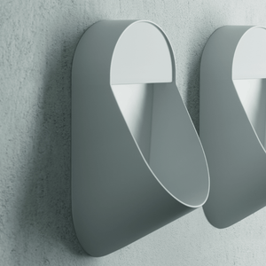 Orinatoio Sospeso Senza Brida Ceramica Cielo "Era" Bianco Lucido