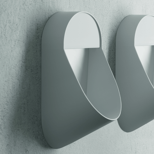 Orinatoio Sospeso Senza Brida Ceramica Cielo "Era" Bianco Lucido