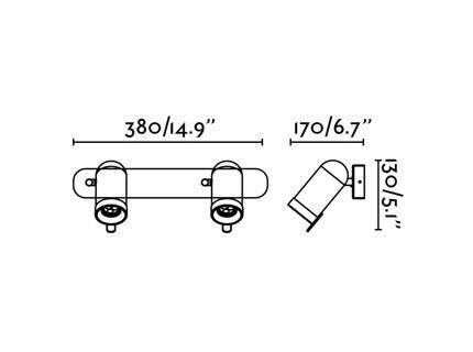 ORLEANS 2L, Applique per Interni, Faro Barcelona