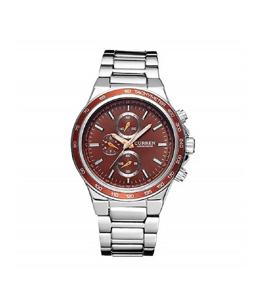 Orologio Da Polso 8011 Analogico Sportivi Al Quarzo D'affari Acciaio Di Lusso         