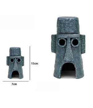 Ornamento Acquario Casa Del Polpo Decorazione Miniatura Testa Subacquea 71546         