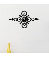 Orologi Da Parete Adesivo Orologio Moderno Effetto Specchio Con Cerchi Forma Piu         