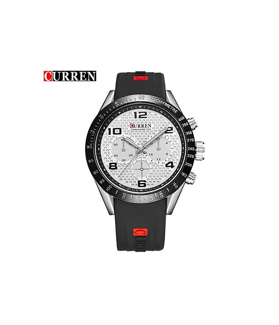 Orologi Di Lusso Di Marca Cinghia Silicone Analogico Al Quarzo Orologio 8167         