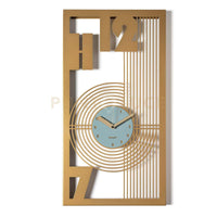 orologio classico gropius Oro laccato ,verde marino in Ferro 40x75hcm