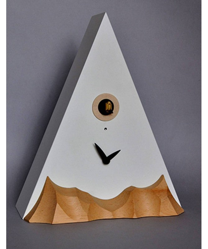 Orologio con cucù Cervino in mdf laccato fosforescente Made in Italy