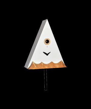 Orologio con cucù Cervino in mdf laccato fosforescente Made in Italy