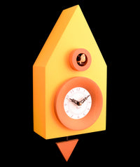 Orologio con cucù Dark in mdf laccato Made in Italy