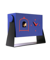 Orologio con cucù Mi Dondolo cassa in mdf laccato e base in metallo Made in Italy