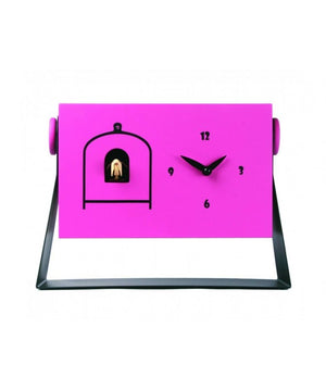 Orologio con cucù Mi Dondolo cassa in mdf laccato e base in metallo Made in Italy