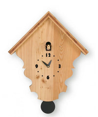 Orologio con cucù Natural in larice massello Made in Italy
