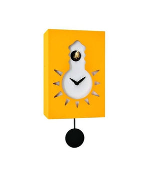 Orologio con cucù Night & Day in mdf laccato con quadrante fosforescente Made in Italy