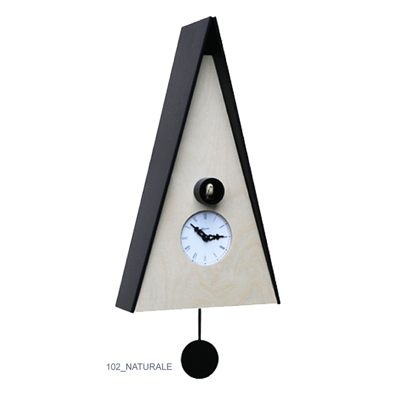 Orologio Con Cucù Norinberga Con Cassa Betulla E Tetto Made In Italy