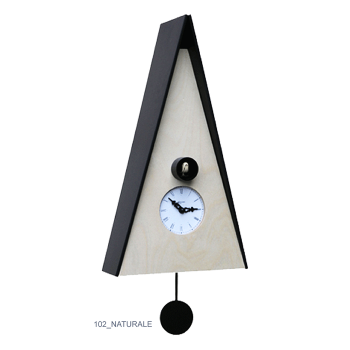 Orologio Con Cucù Norinberga Con Cassa Betulla E Tetto Made In Italy