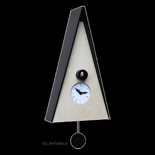 Orologio con cucù Norinberga con cassa betulla e tetto Made in Italy