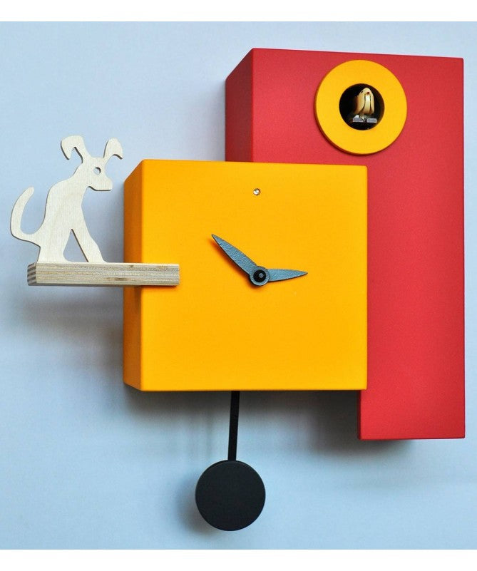 Orologio con cucù The Guardian - Rosso