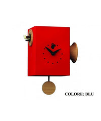 Orologio con cucù Trombettino cassa in mdf laccato Made in Italy