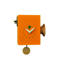 Orologio con cucù Trombettino cassa in mdf laccato Made in Italy